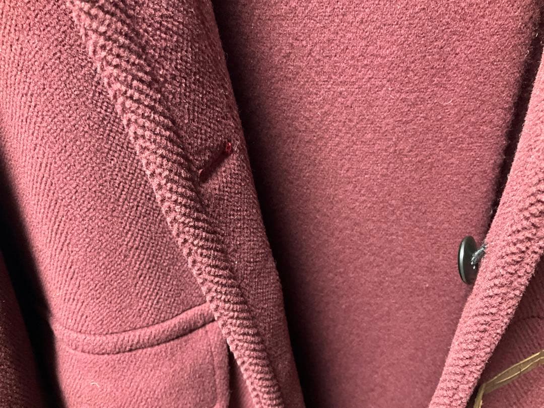 グレンフェル バーガンディ ダッフルコート サイズ34 - メルカリ