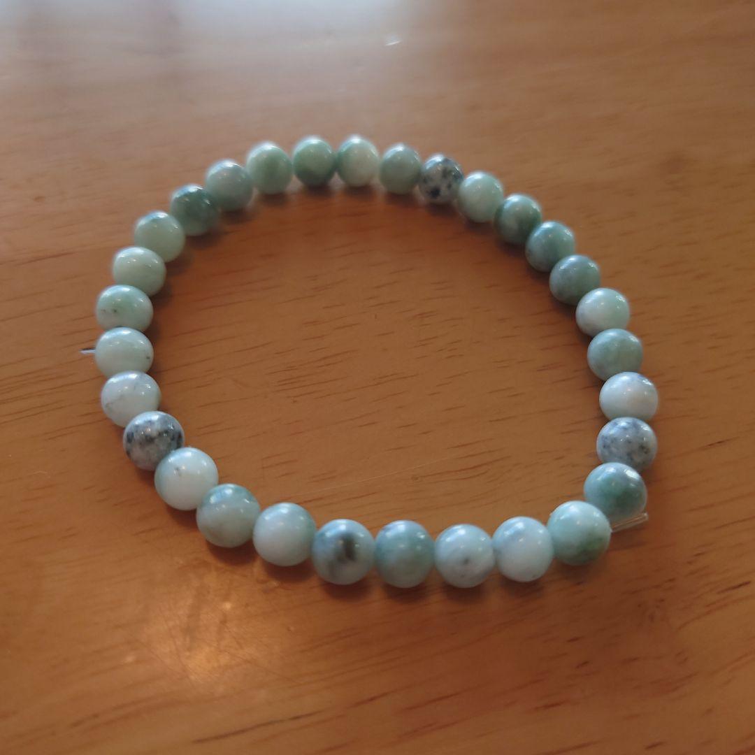 糸魚川翡翠ブレスレット　16.5mm
