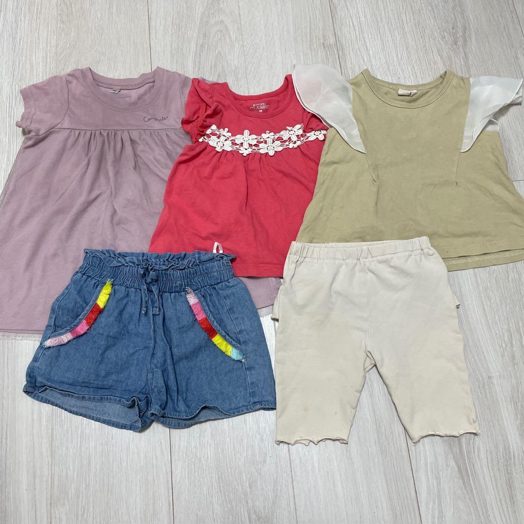 80cm 半袖Tシャツショートパンツ まとめ売り 女の子 夏 - メルカリ