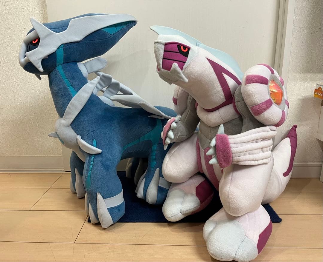 タグ付き】ポケモン 特大ぬいぐるみ ディアルガ パルキア ハートランド