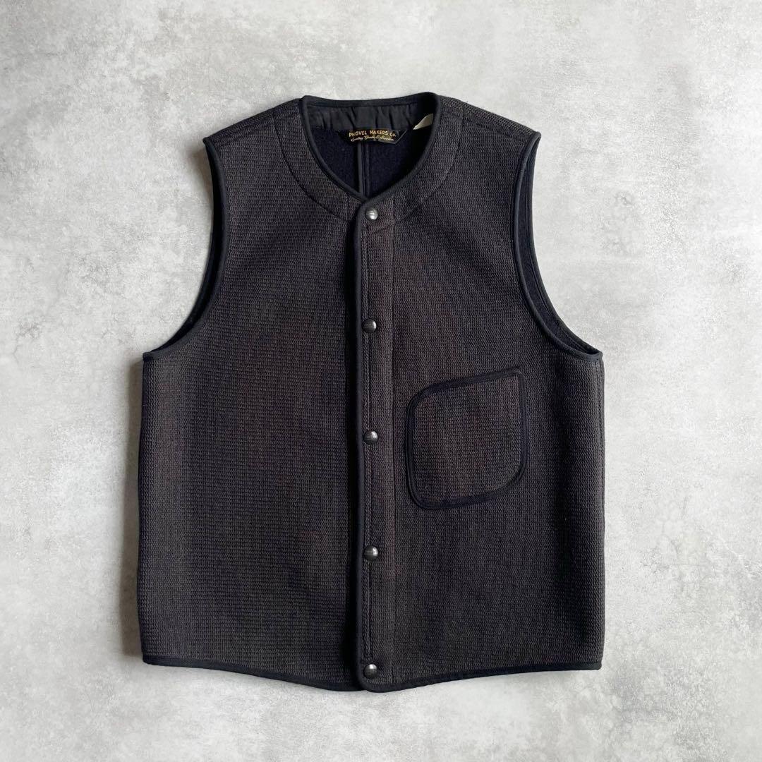 PHIGVELウールベスト フィグベル コットンウール 日本製 38 縮絨