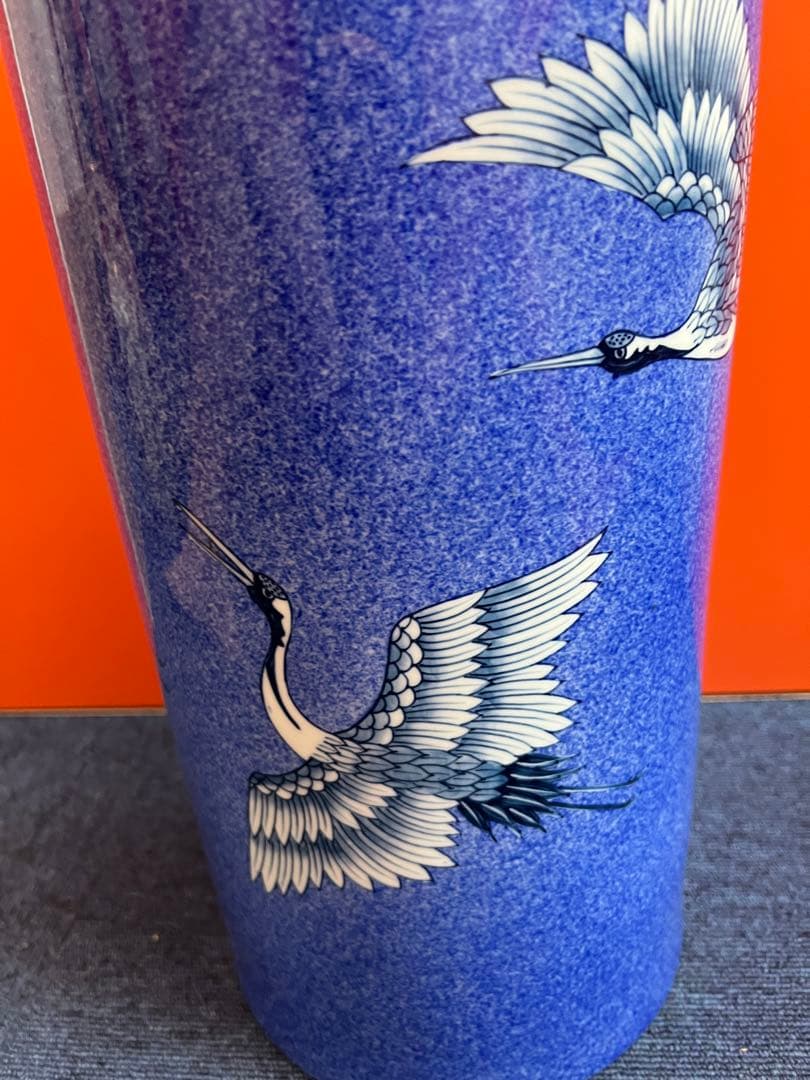 1344 激レア 其泉 色絵鶴文 傘立て 未使用 美術品 - メルカリ