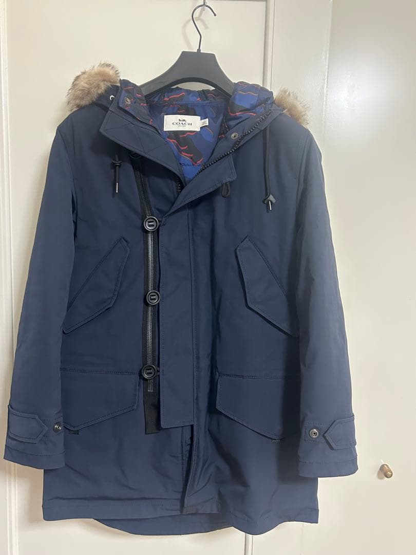 COACH】ダウンライナー付き モッズコート M ネイビー メンズ 3WAY
