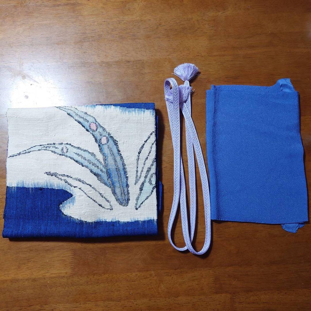 フ 正絹 大島紬 小紋 フルセット 白紬 カジュアル 【ミト】 - メルカリ