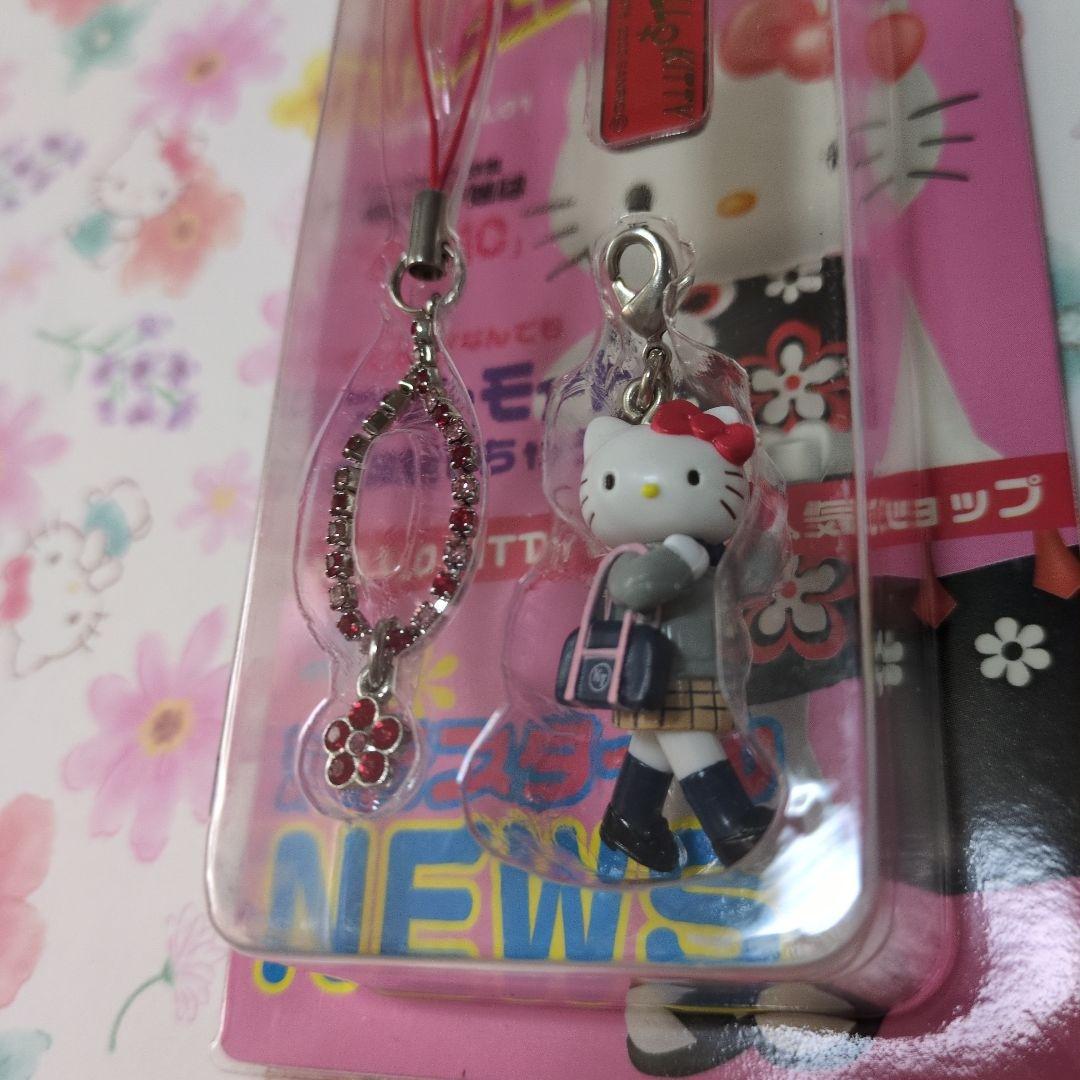 キティ ラインストーンストラップ 新品未開封 2003年 ギャルキティ