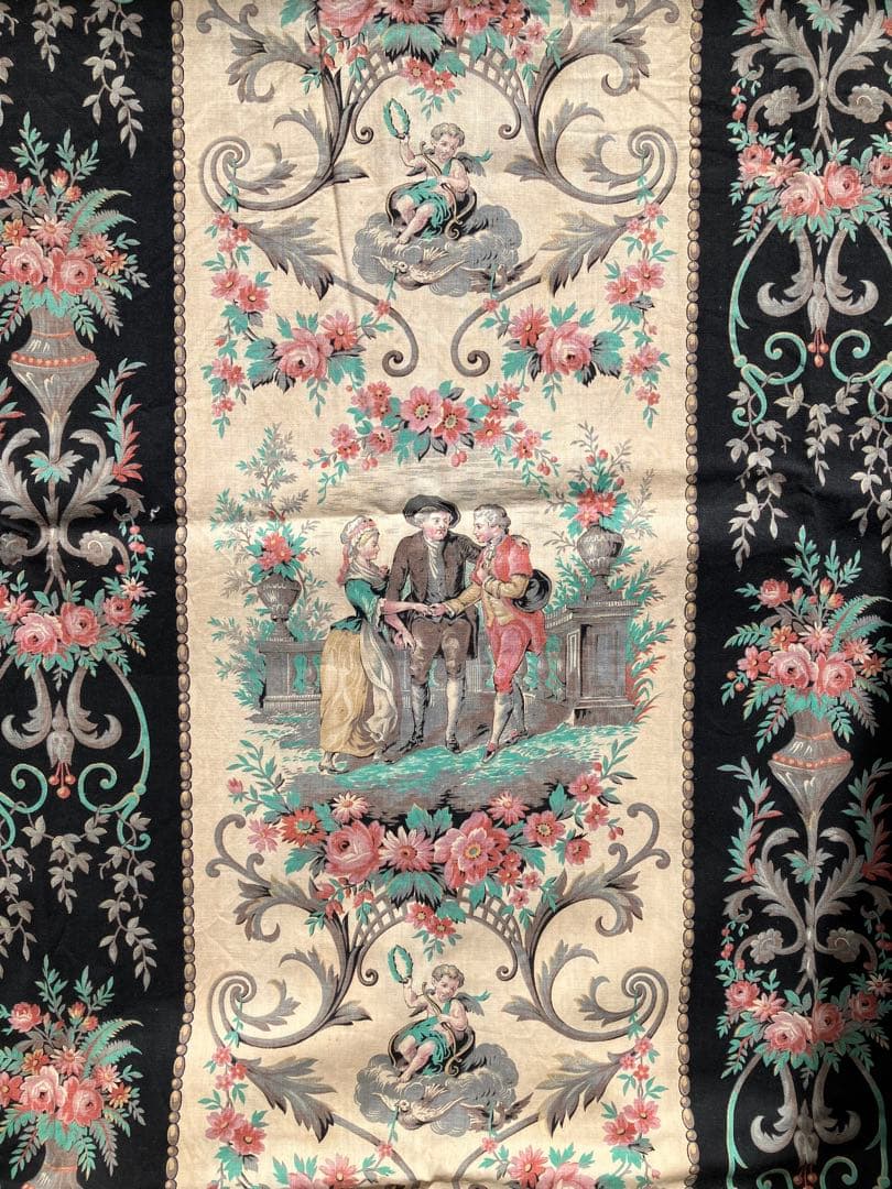 コレクターズアイテム　19世紀NⅢ時代　ルイ16世とマリーアントワネット　大判布 966a7b167f2fdb9a62f172cb71c52e