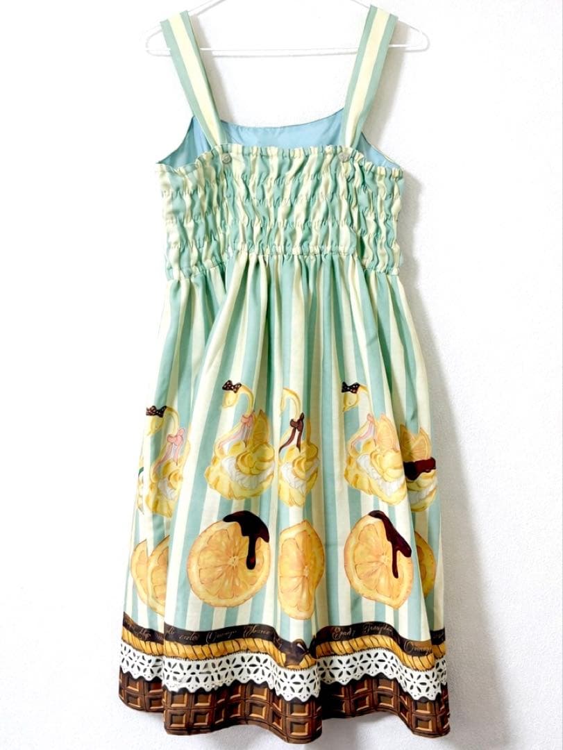 新品】エミリーテンプルキュート スワンシュー柄 ジャンパースカート