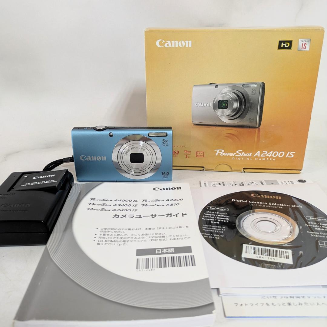 Canon PowerShot A2400 ISデジタルカメラ ブルー