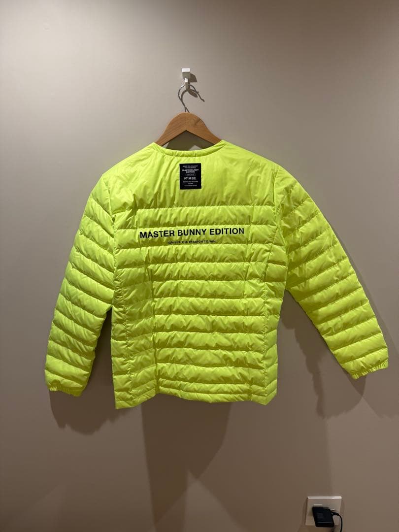 MASTER BUNNY EDITION ダウンジャケット サイズ5 L マスターバニーエディション フード付きダウンジャケット ネイビー 5