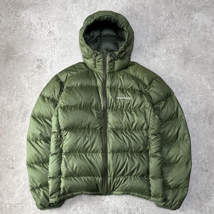 モンベル ライトアルパイン ダウンパーカ ダウンジャケット XL カーキ