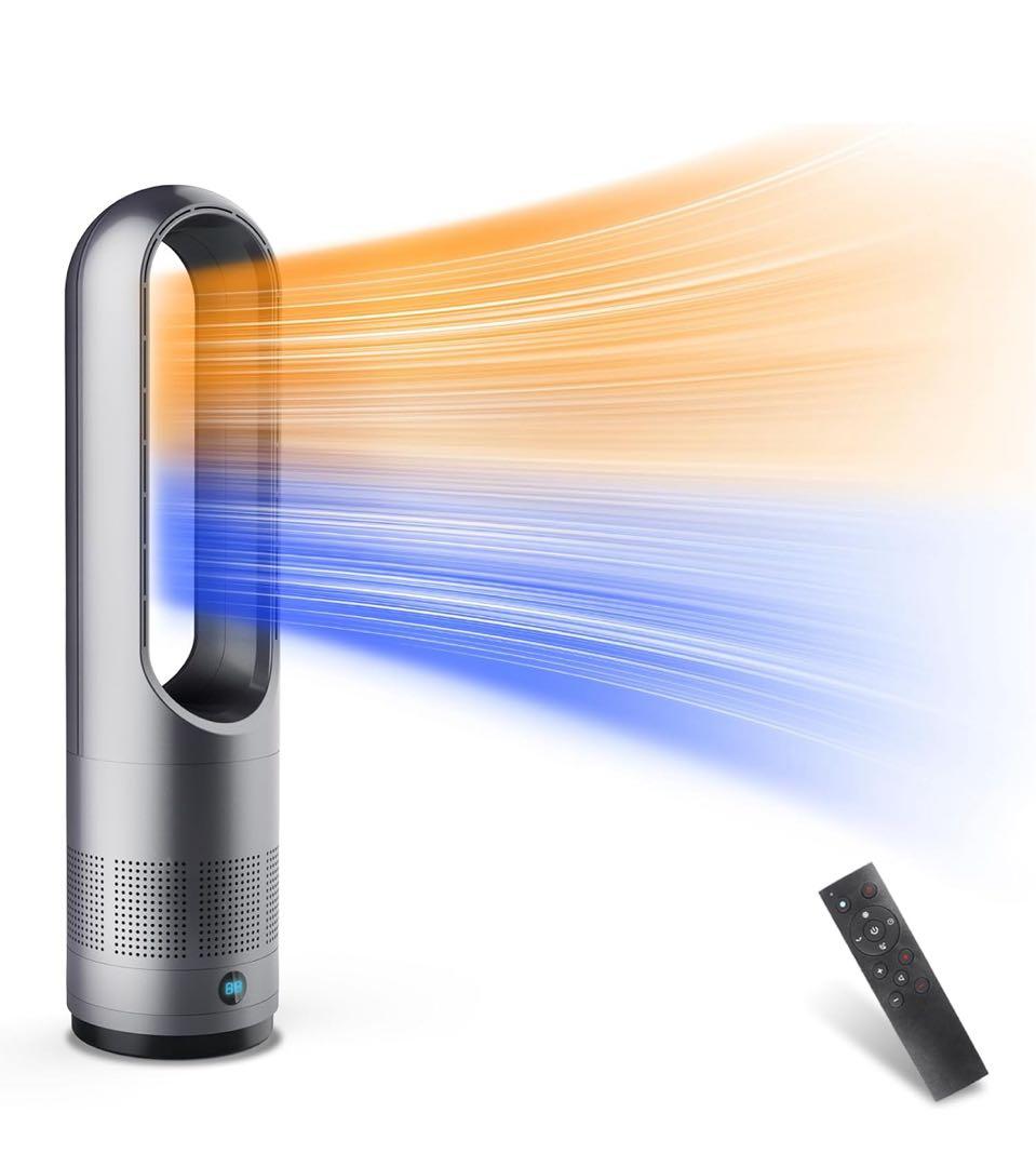 2025年新型冷暖兼用・羽根なし】扇風機 タワーファン ８段階送風3段階温風切替 Amazon | [Goswave] 【2025年新型冷暖兼用・羽根なし】扇風機 タワー