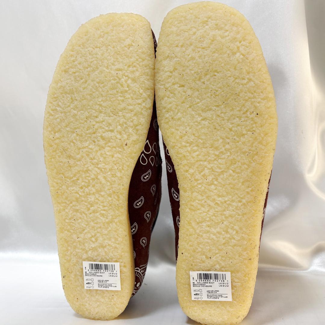 専用】クラークス ワラビー ブーツ ペイズリー バンダナ ブラウン