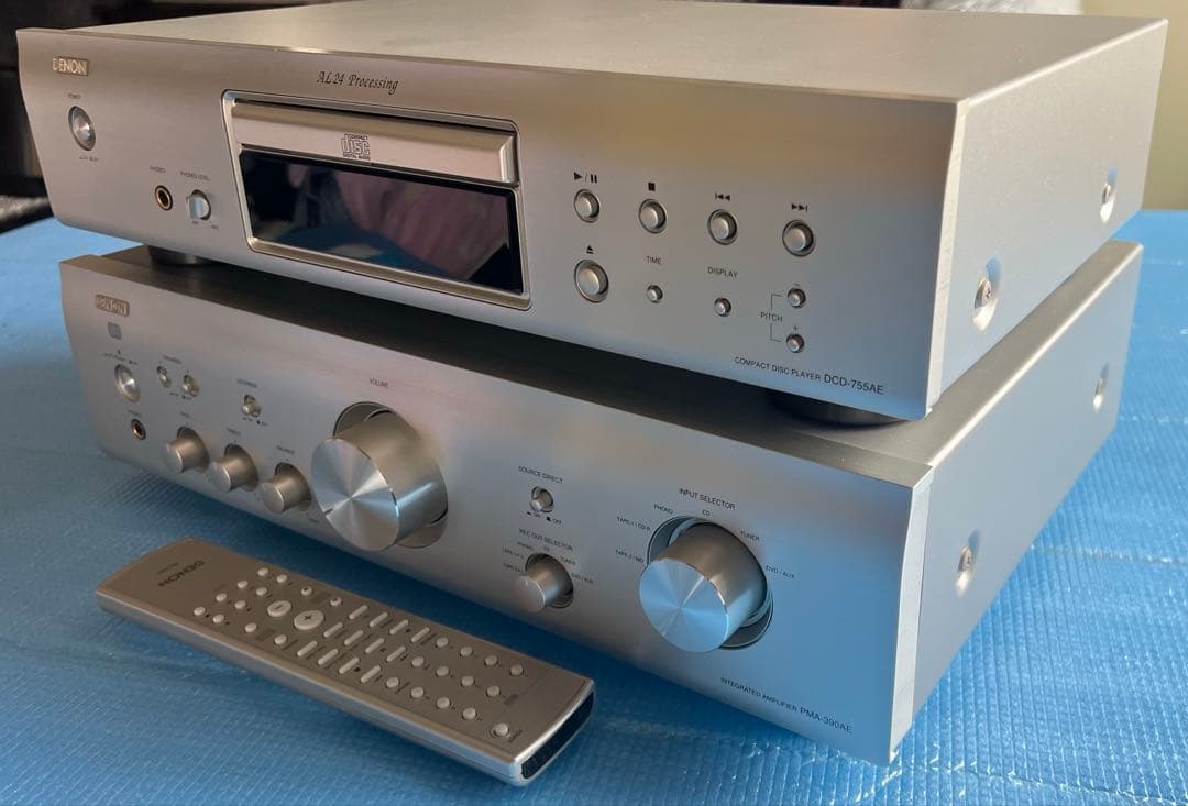 完動品】DENON PMA-390AEアンプ DCD-755AE CDプレーヤ - メルカリ