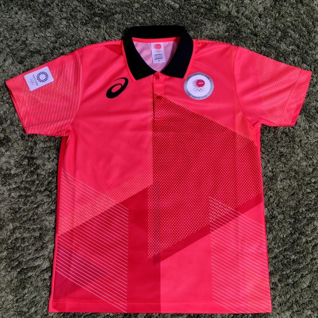美品】アシックス オリンピックチーム 日本代表 ポロシャツ Mサイズ