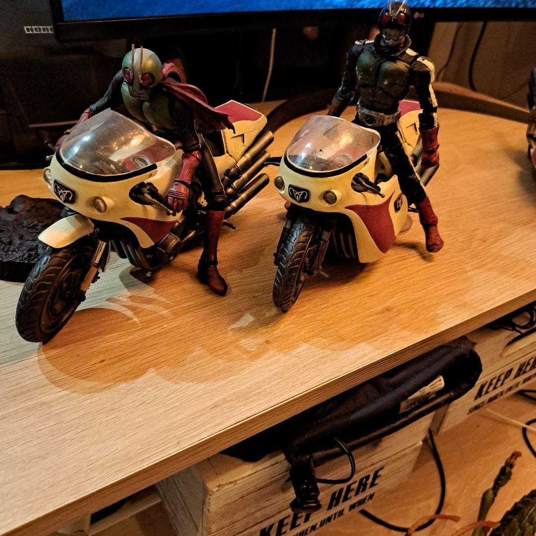 S.I.C. 「昭和仮面ライダーセット」バイク4台(1台素人改造) - メルカリ