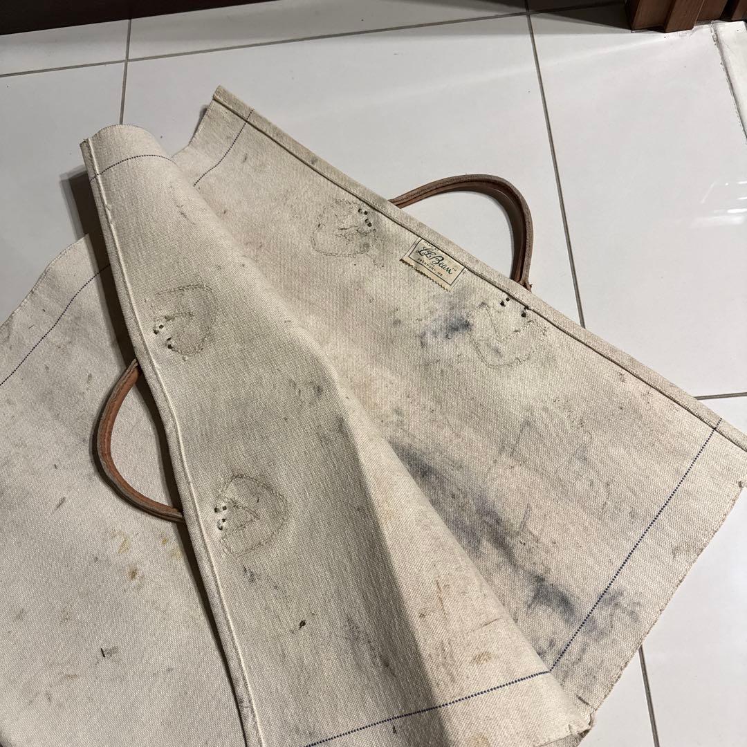 60's L.L.Bean ログキャリー 薪用 筆記体タグ Vintage