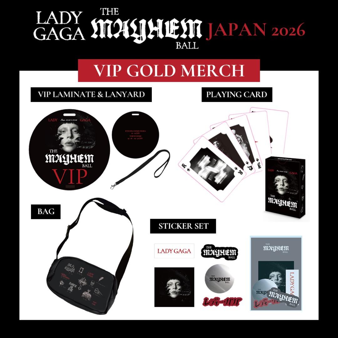 LADY GAGA VIP GOLD グッズ フルセット ゴールド - メルカリ
