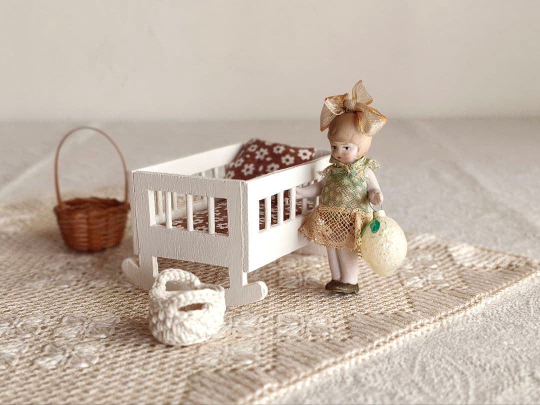 antique doll ୨୧ ジャーマン ビスクドール 可愛い 赤ちゃん - メルカリ