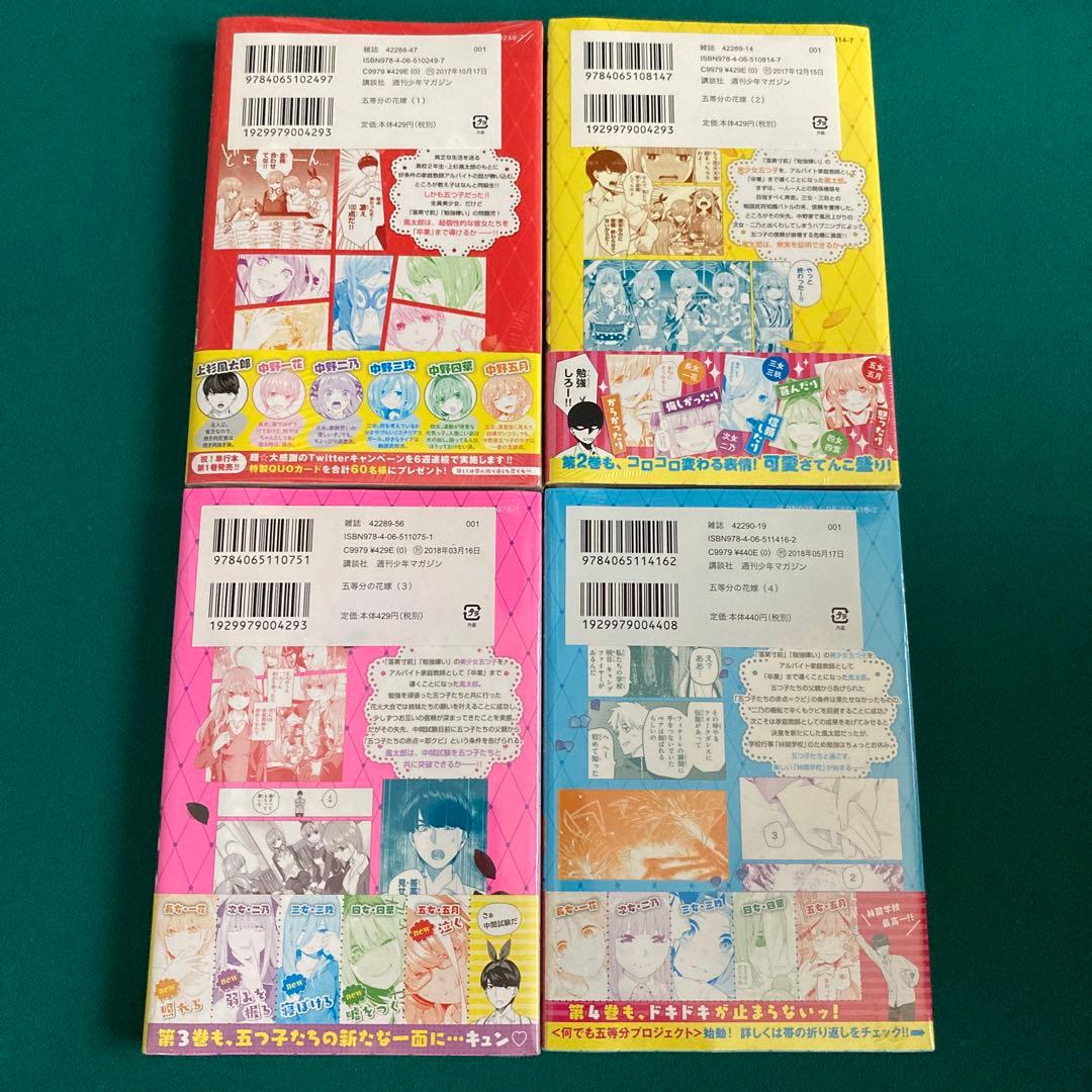 「断捨離 新品未開封 早い者勝ち！」五等分の花嫁 全巻初版未開封 シュリンク付き