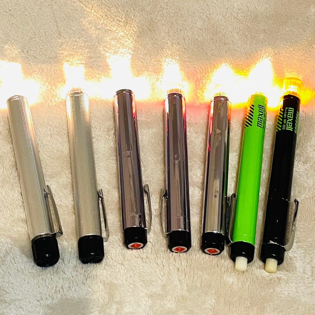 ペンライト 7本 希少 セット 昭和レトロ 日立 ナショナル マクセル