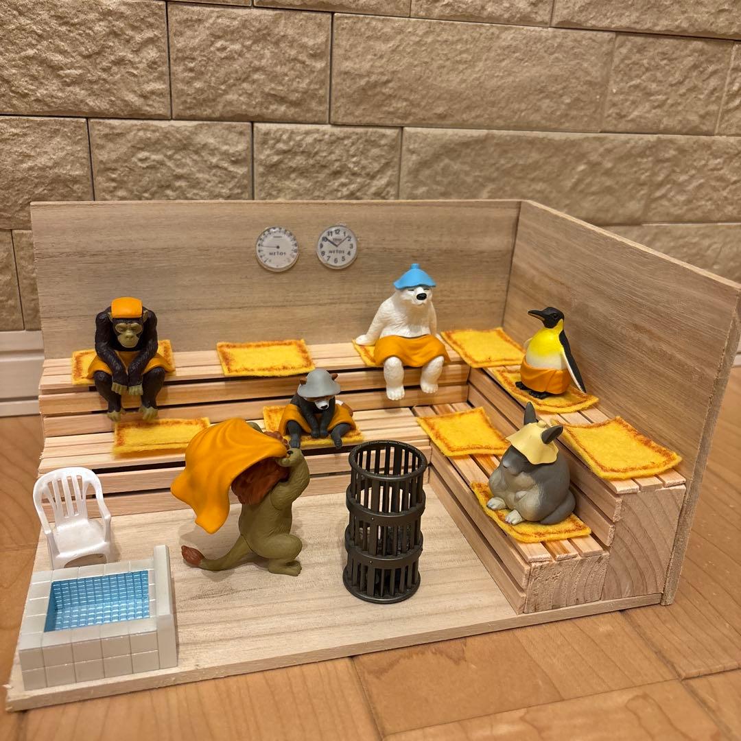 檜香る！ どうぶつサウナ サウナ室 ミニチュア ジオラマ サウナキット