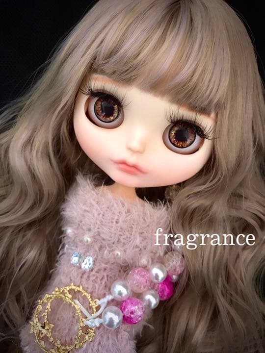 アイシードール カスタムドール ブライス 白肌 ベージュパープルmix