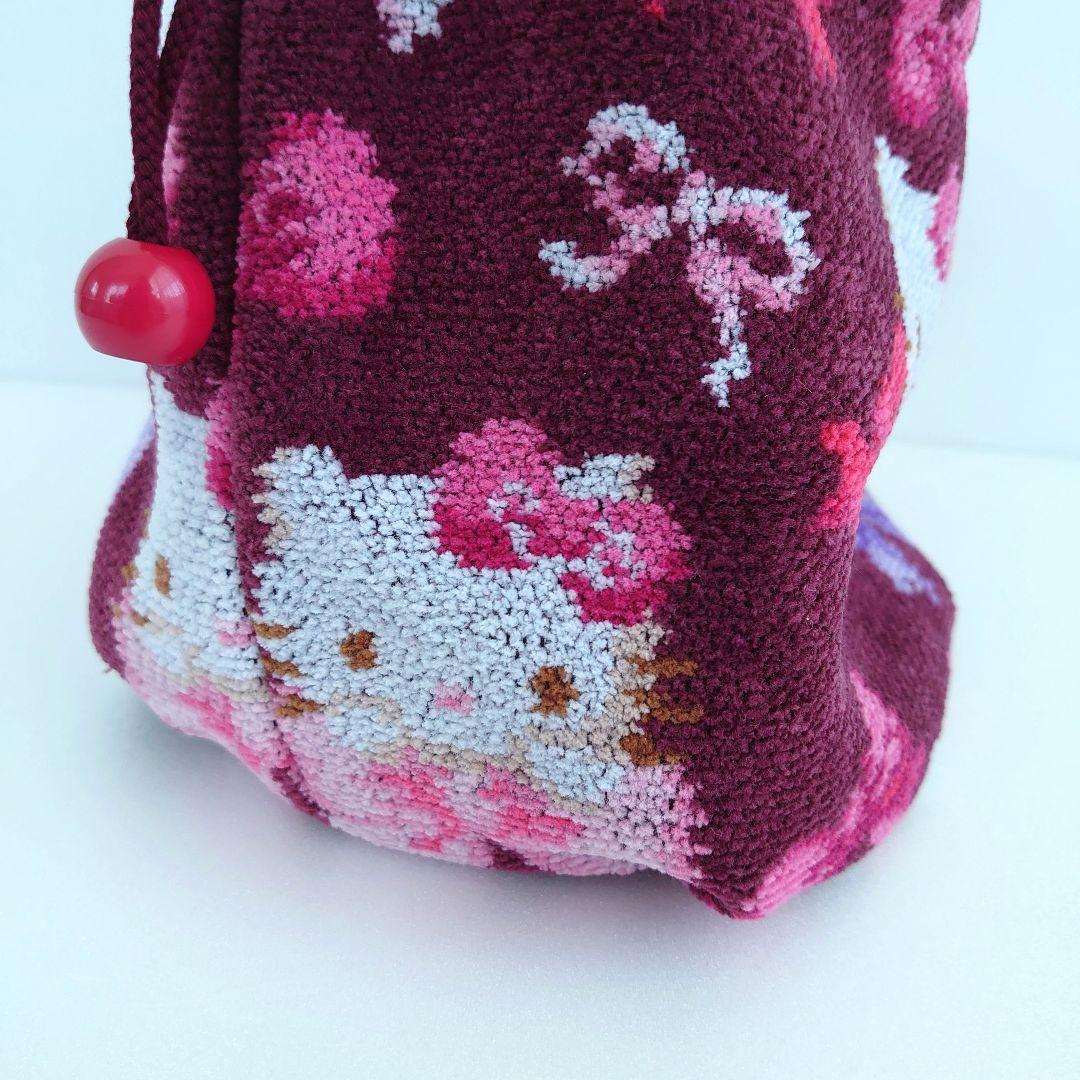 匿名配送☆新品 フェイラー ハローキティ リボン 巾着 サンリオ コラボ