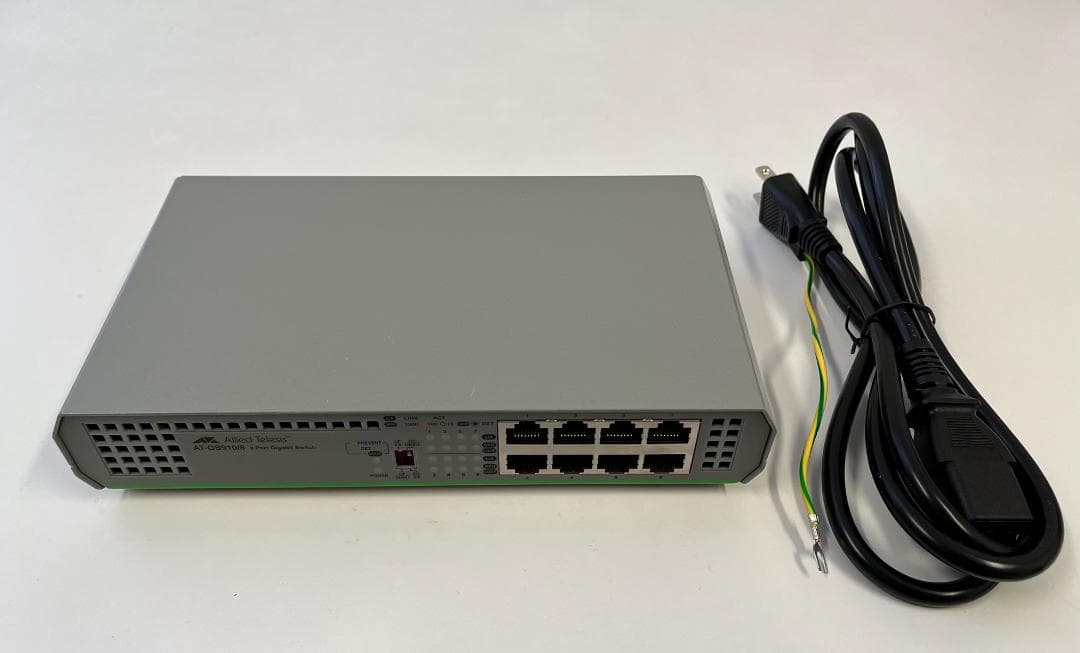 Allied Telesis AT-GS910/8 8ポートギガビットスイッチ - メルカリ