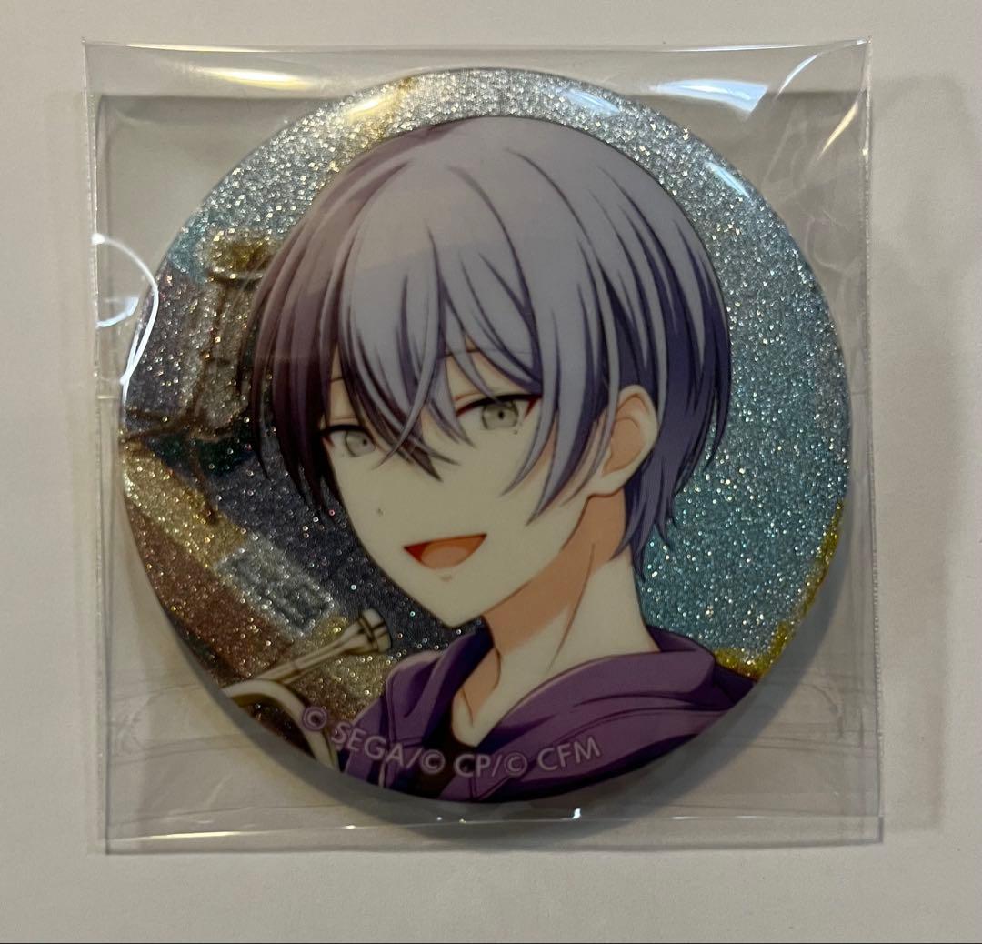 プロセカ 青柳冬弥 グリッター缶バッジ - メルカリ