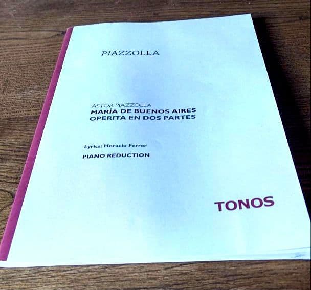 輸入楽譜♢アストル・ピアソラ ♢マリア・デ・ブエノスアイレス