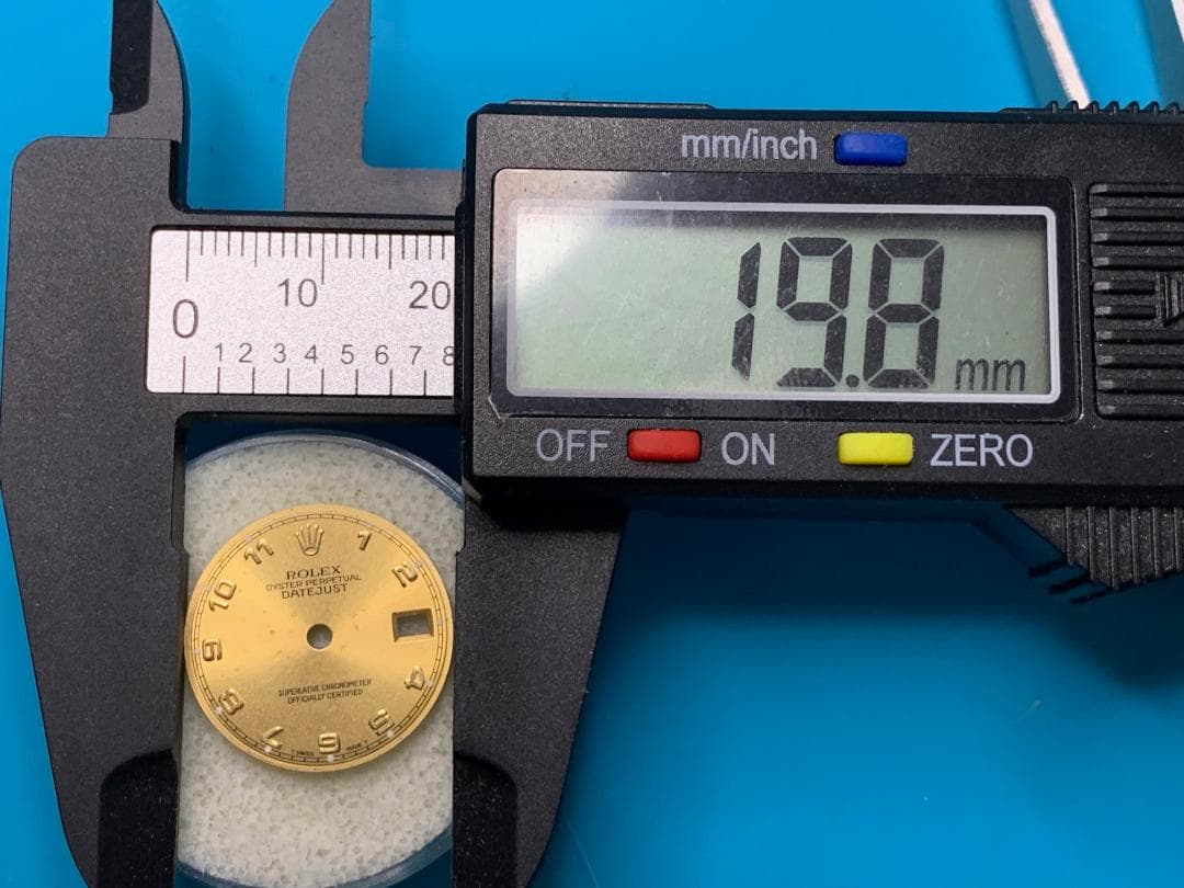 ROLEX DATEJUST ダイヤル ゴールド 19.8mm 純正文字盤