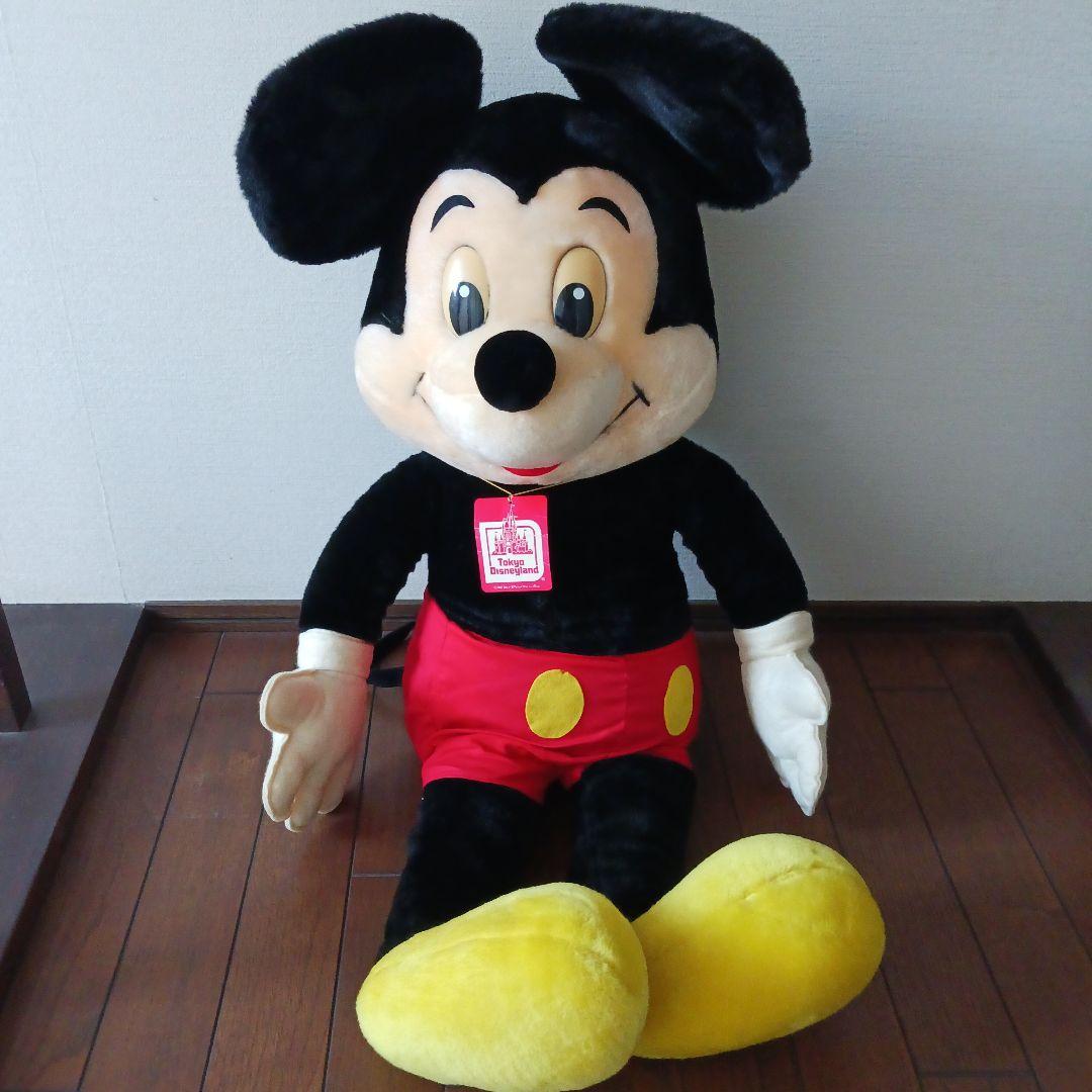 東京ディズニーランド ミッキーマウス ぬいぐるみ 昭和レトロ BIG