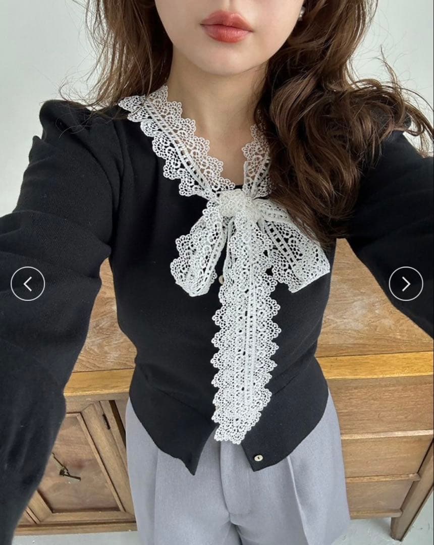 新品】USAGI ONLINE限定 レースボウタイカーディガン - メルカリ