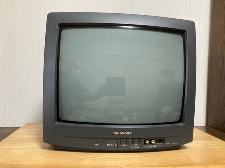 レトロ家電】小型ブラウン管テレビ SHARP 14C-L40 - メルカリ