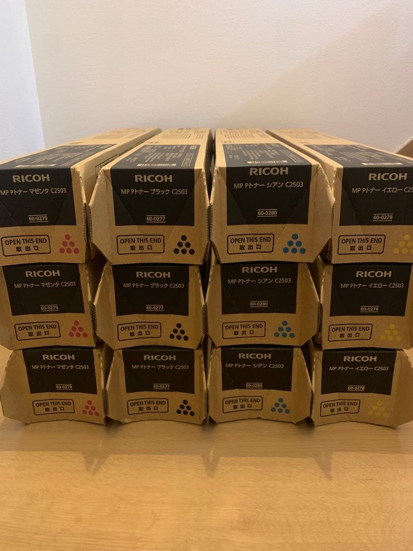 RICOH MP トナーカートリッジ C2503 4色セット3セット - メルカリ