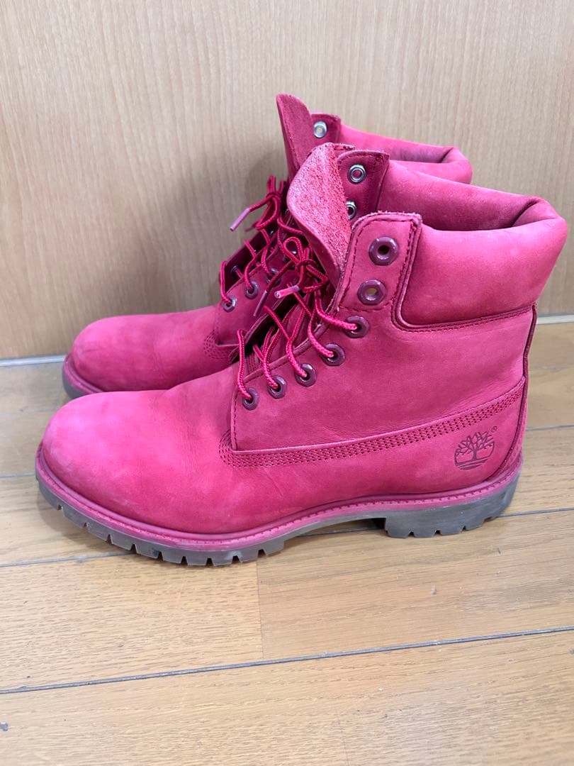 廃盤品 ティンバーランド レッド 赤 ブーツ 27㎝ - メルカリ