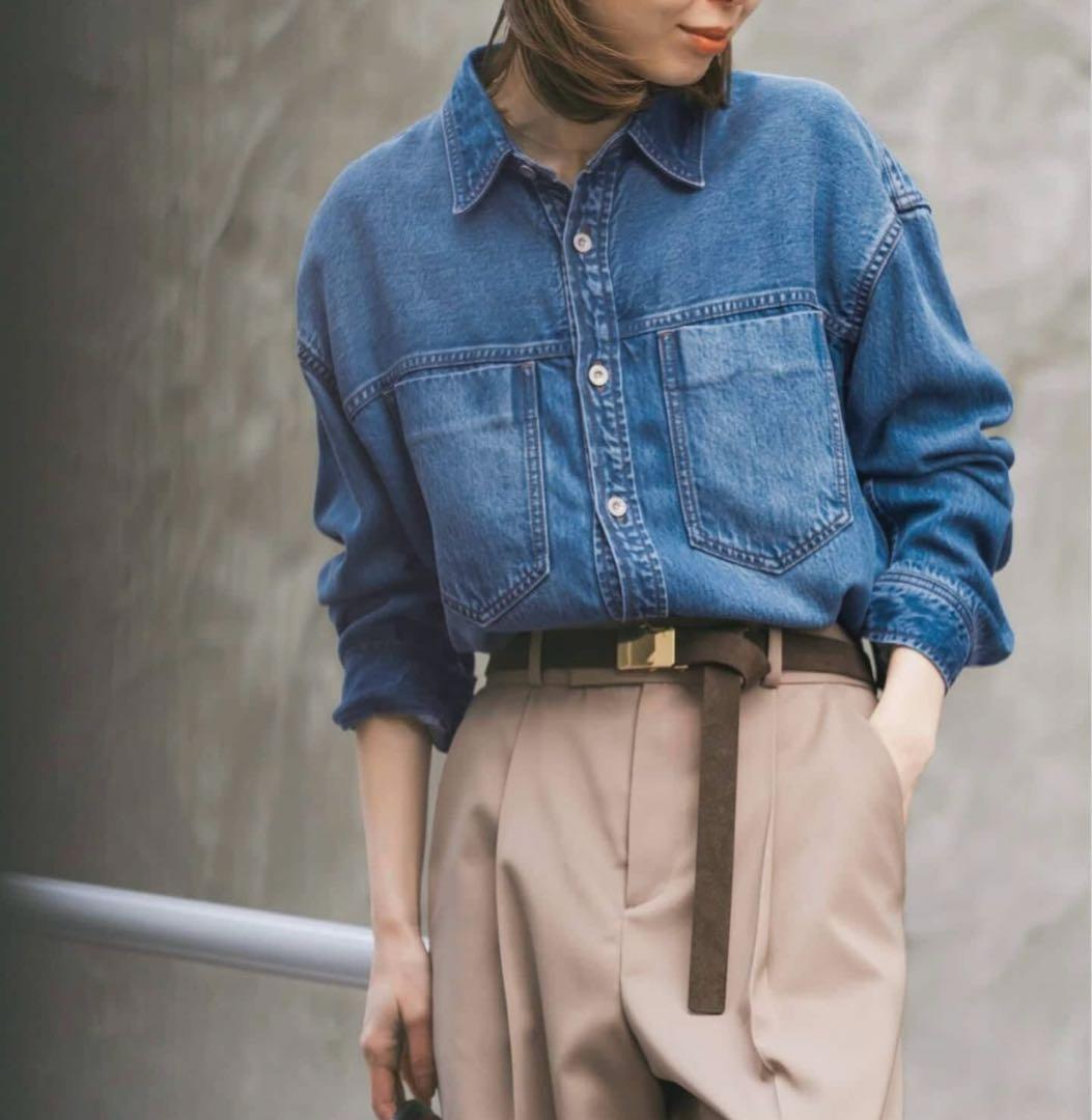 NOBLE スージングデニムビッグポケットシャツ スージングデニムビッグポケットシャツ | ノーブル(Noble) | マルイ