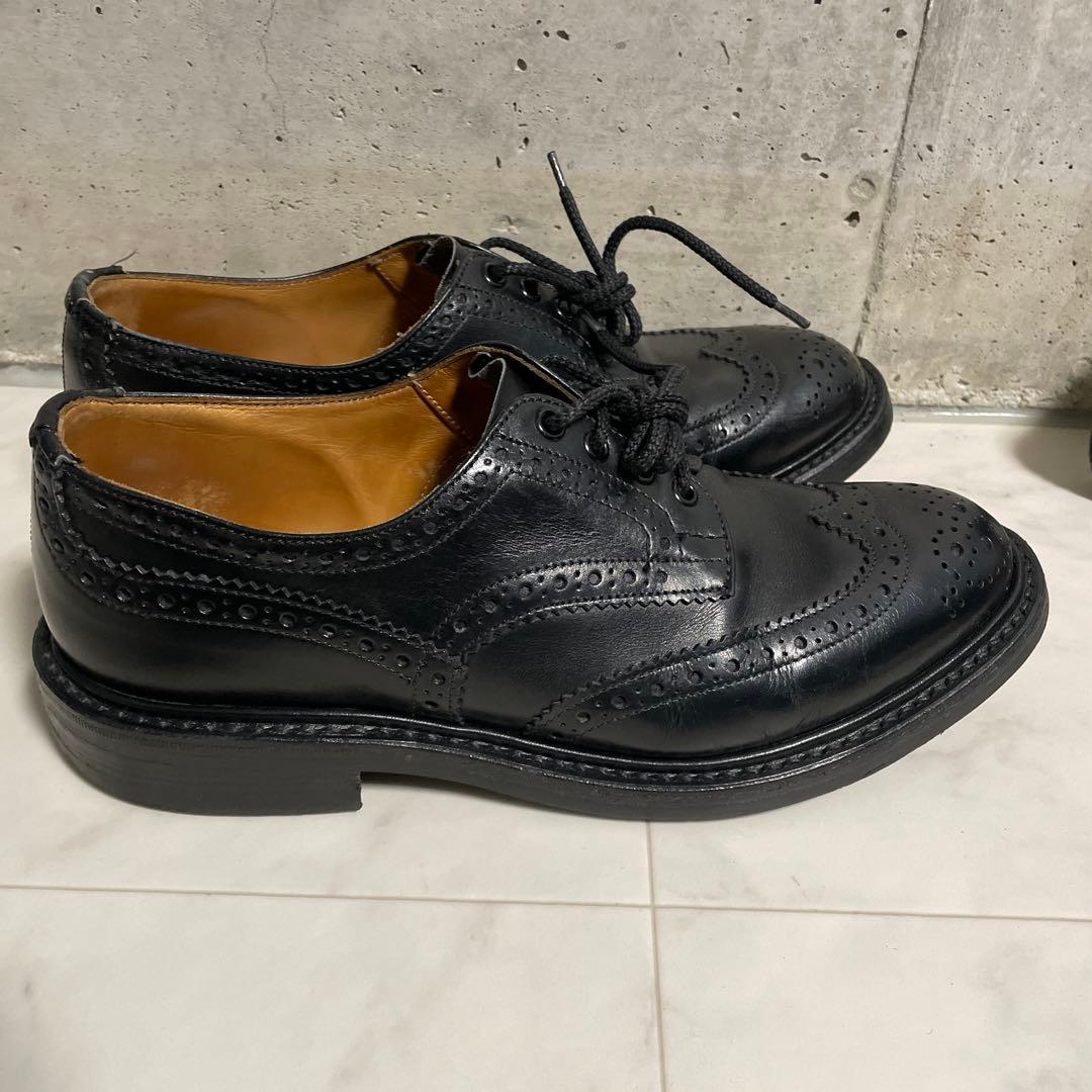 トリッカーズ フルブローグ 黒 ダイナイトソール UK8.5（約26.5cm