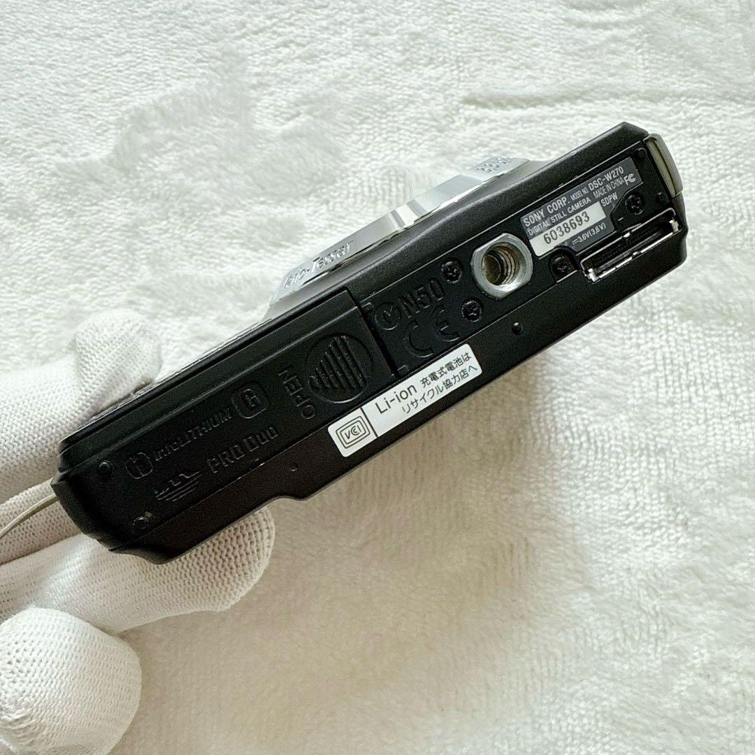 SONYサイバーショット DSC-W270 充電器 カード付き オールドコンデジ