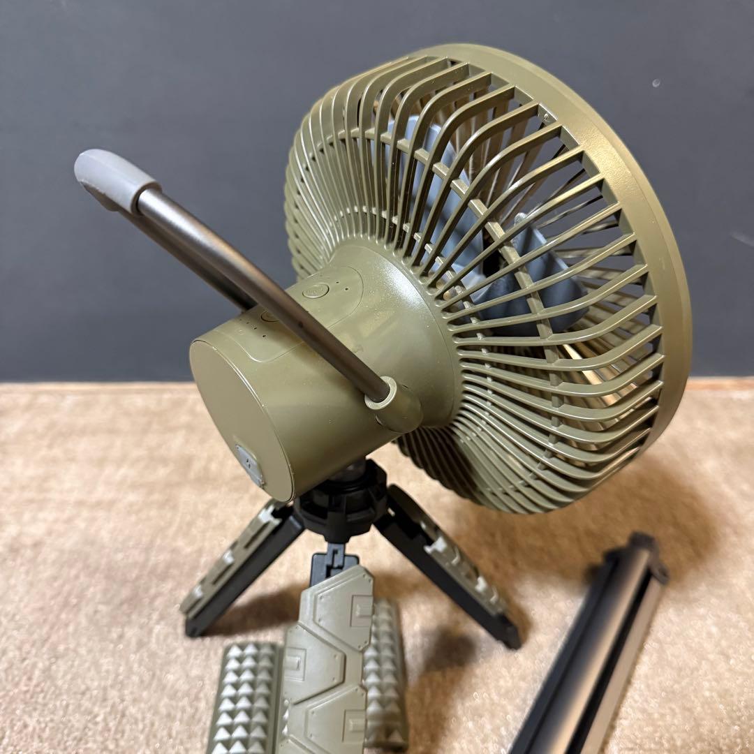 CARGO CONTAINER CCマルチファン オリーブ 三脚セット - メルカリ