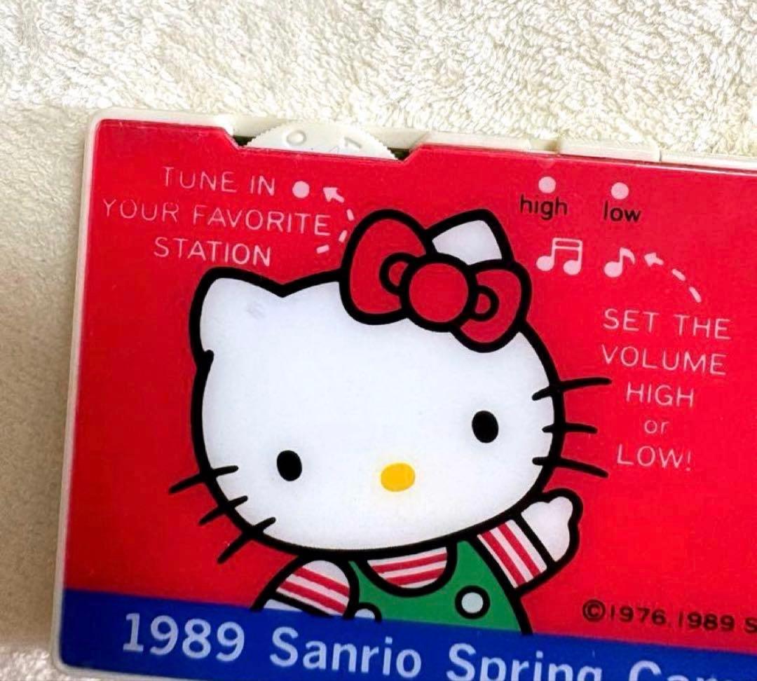 激レア】1989年 サンリオ ハローキティ AMカード型ラジオ 昭和レトロ