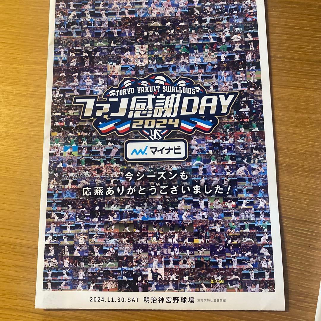 東京ヤクルトスワローズ ファン感謝DAY 2024 記念品清水昇 つば九郎