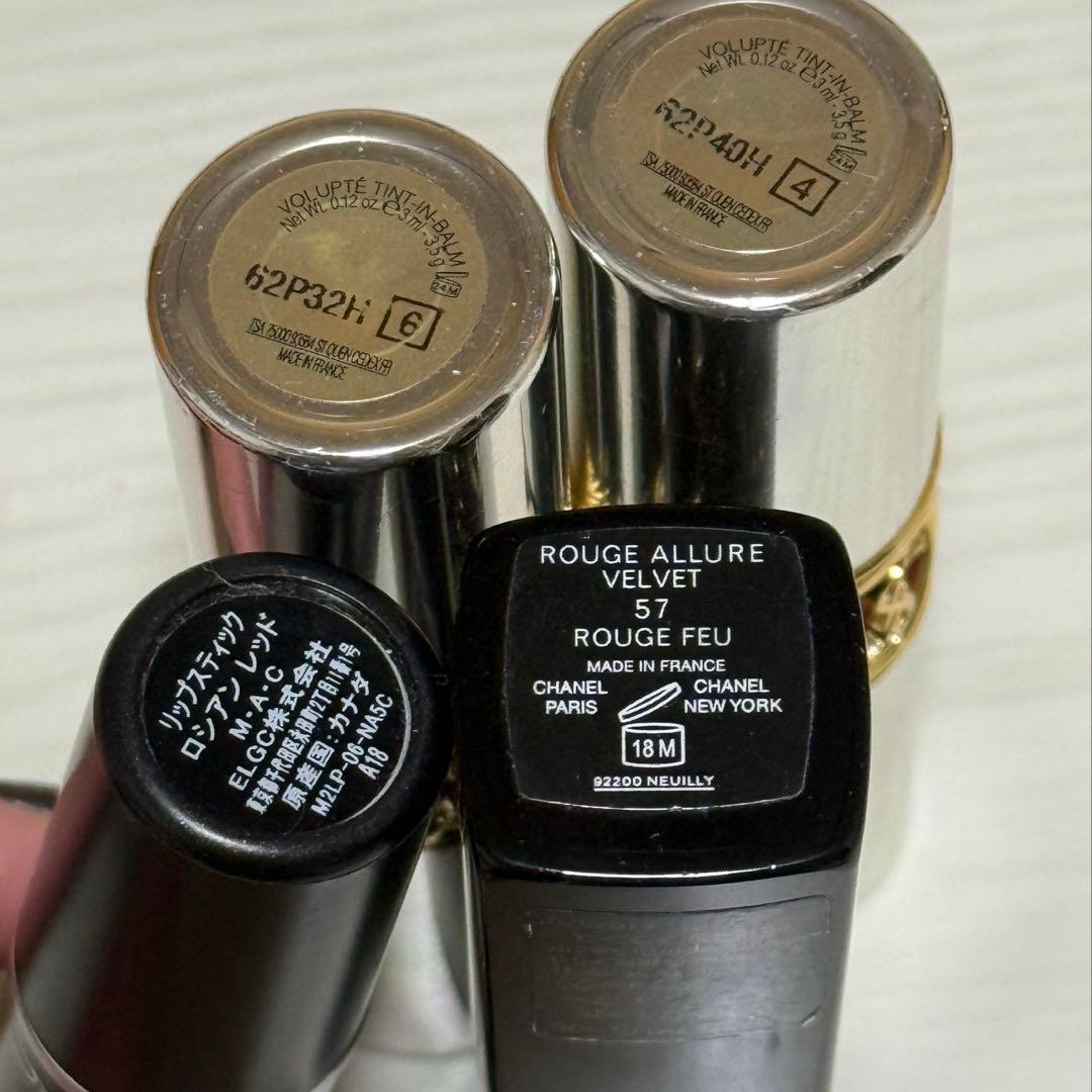 デパコス CHANEL イブサンローラン MAC リップまとめ売り - メルカリ