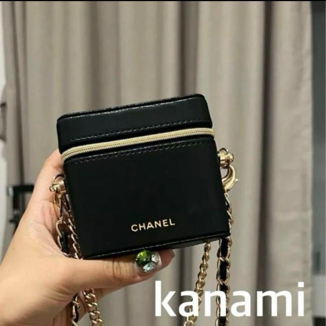 シャネル ノベルティ リップケースポーチ チェーン箱付き/新品未使用品