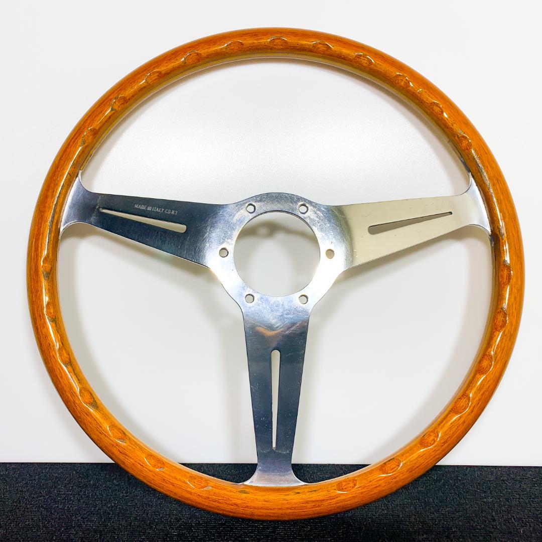 ナルディ クラシック ウッドステアリング おまけホーンボタン・ネジ6本