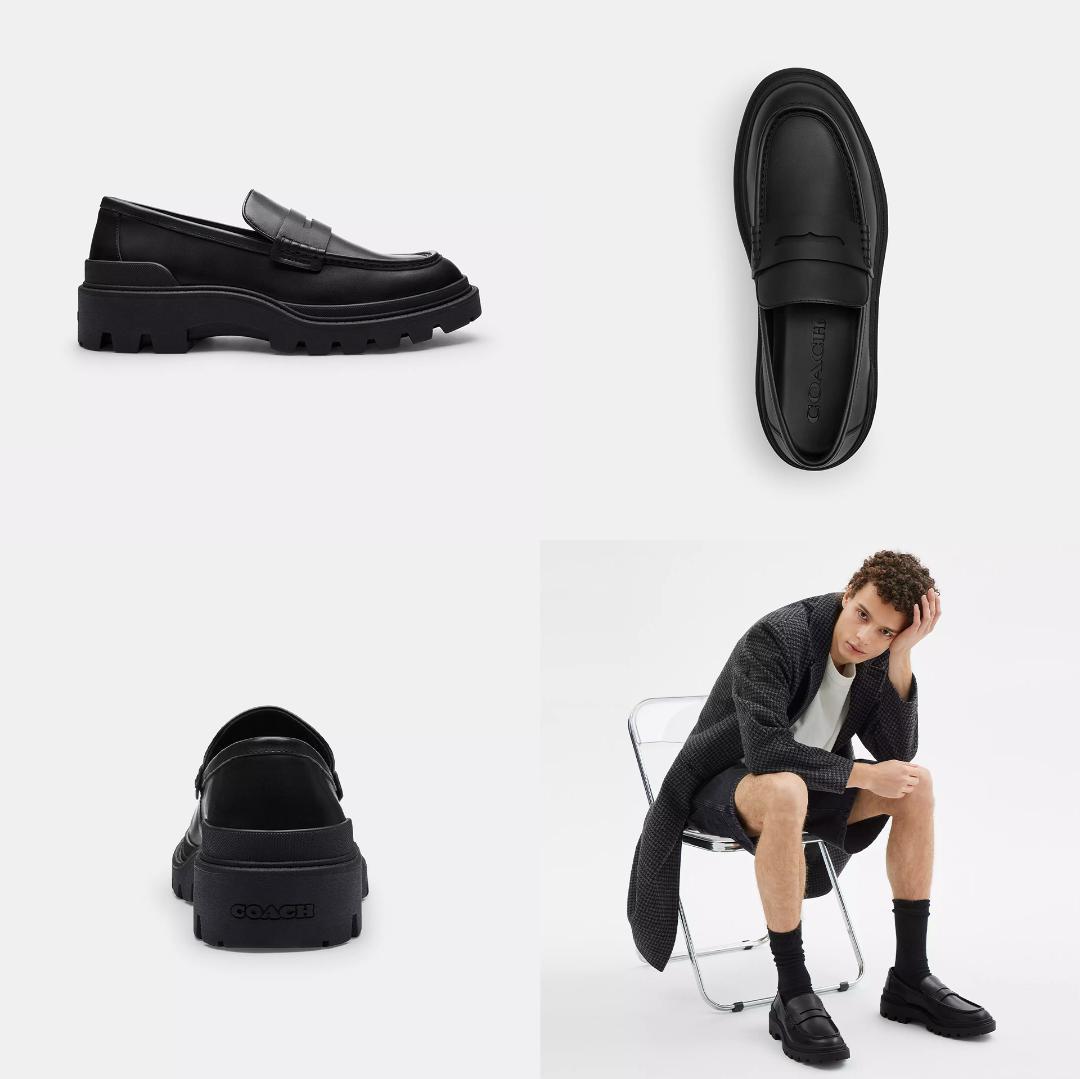 新品・未使用】コーチ プラットフォーム ローファー - メルカリ