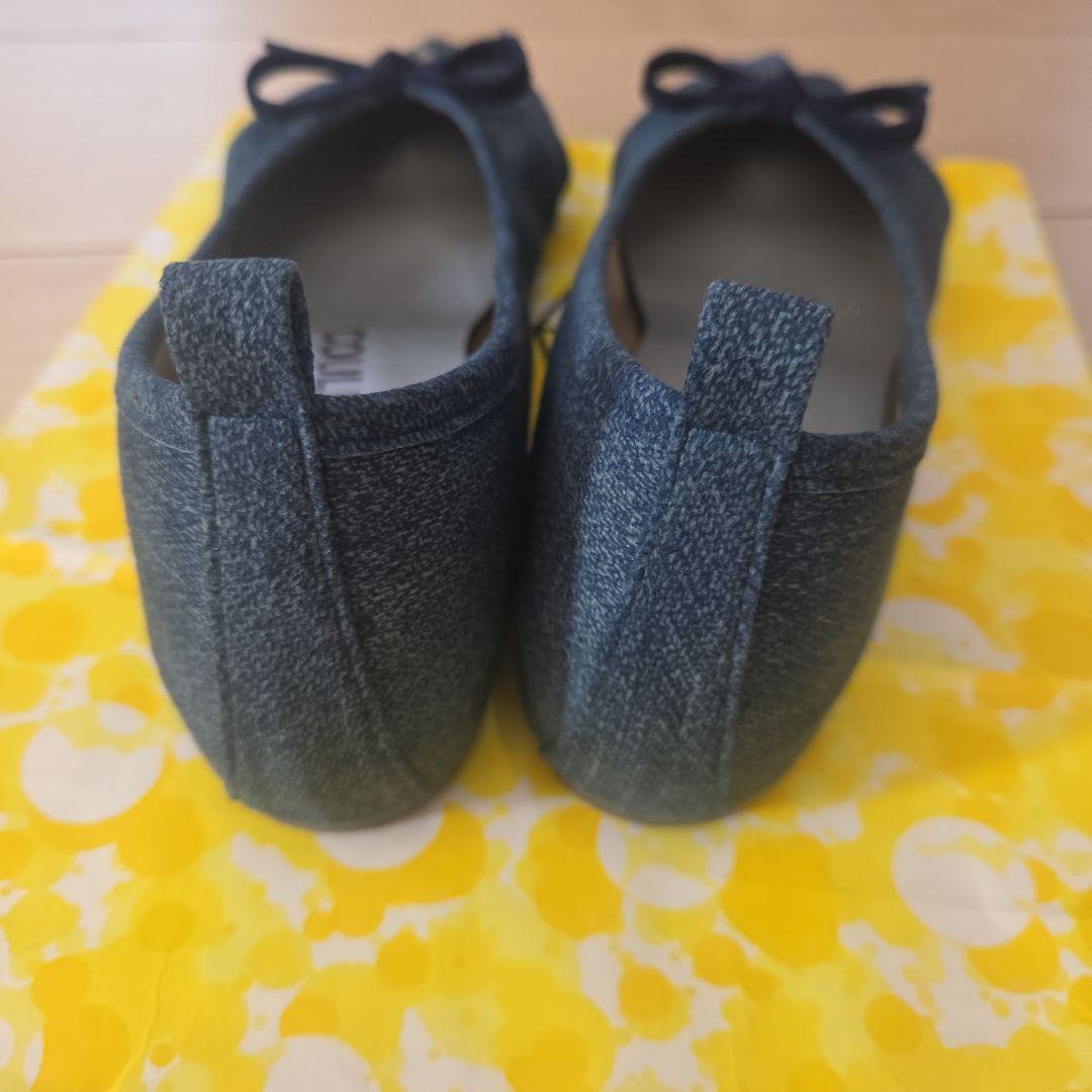 COULEUR VARIE バレエシューズ 23.5cm デニム 洗える靴