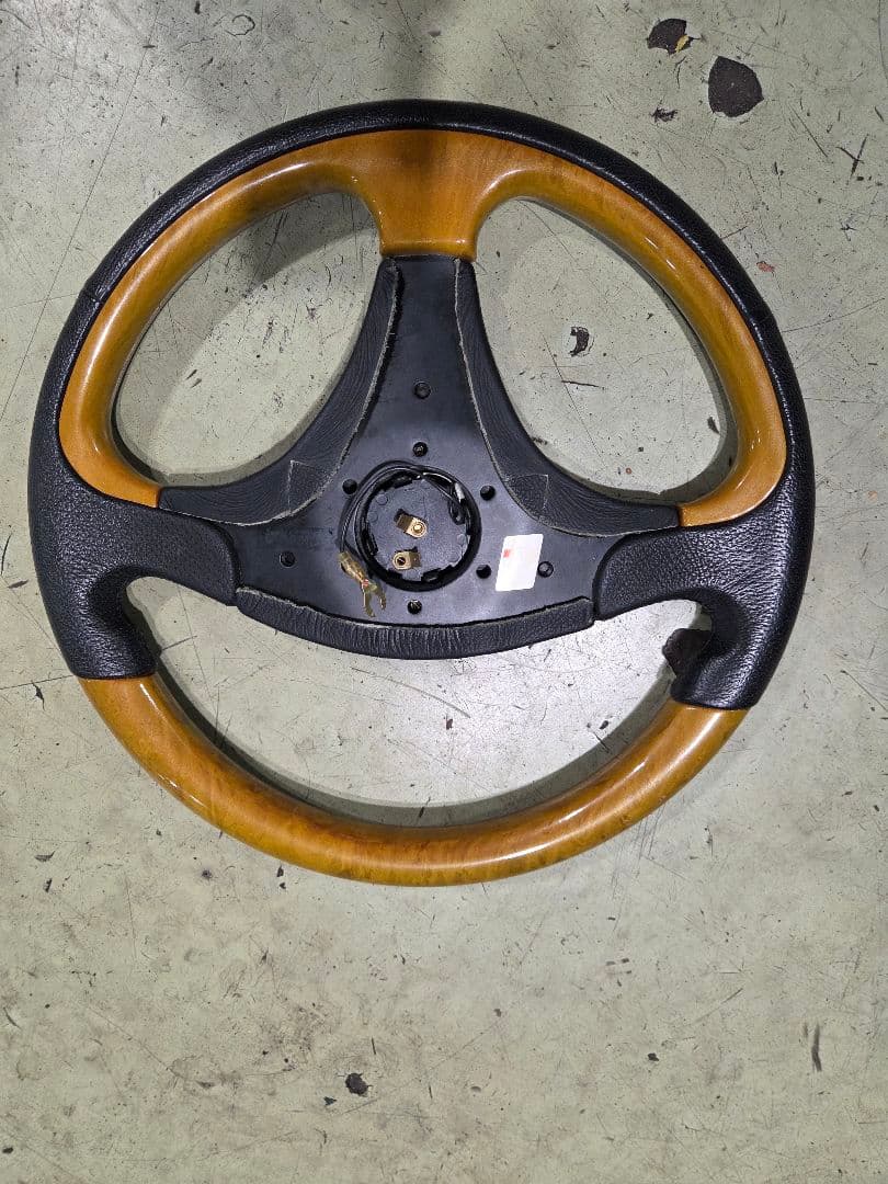 Sparco ホーンボタン モモステアリング・ハンドル本体 黒/ウッド