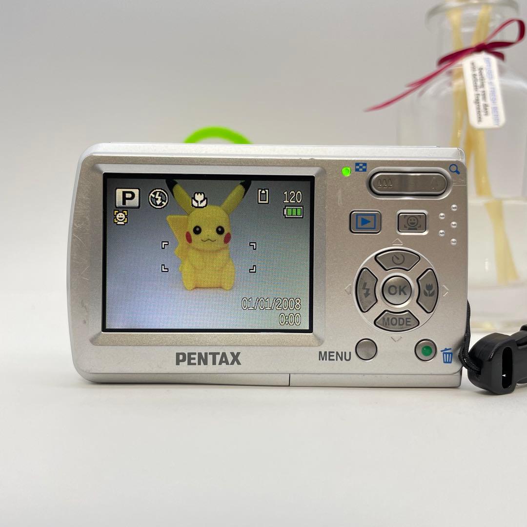 動作確認済✨PENTAX Optio E60✨スマホ転送OK 単三電池 可愛い