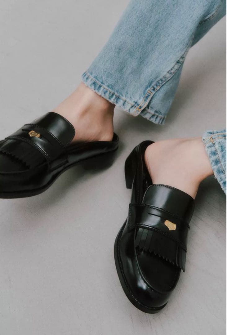 ZARA チャンキーソール ミュールローファー size39 24.5-25cm - メルカリ